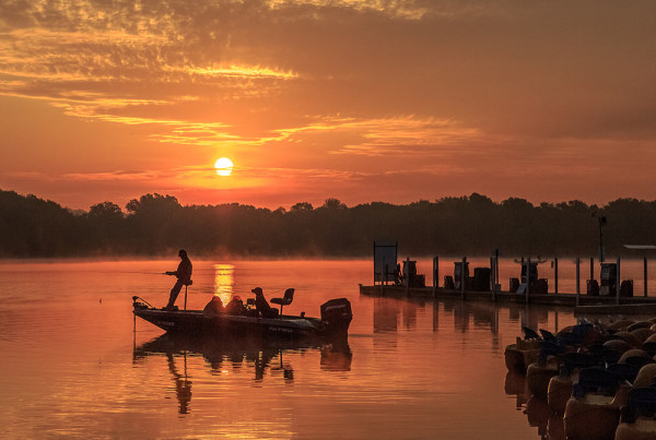 Relaxing Sunset Fishing in Western Kentucky